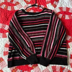 Pink Striped Sweater